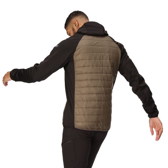 Regatta Mens Andreson VIII Hybrid Jacket (Crocodile/Black) - Image 5