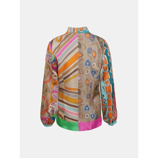 Mucho Gusto ® blouse st. tropez oranje fuchsia riem - Image 2