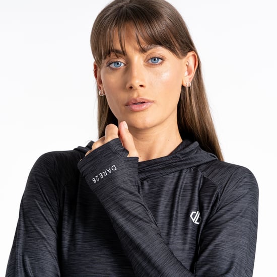 Dare 2B Sprint City Lightweight Hoodie för damer/kvinnor (svart) - Image 6