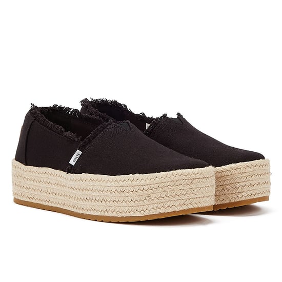 TOMS Canvas Valcia Svarta Espadriller för kvinnor - Image 1