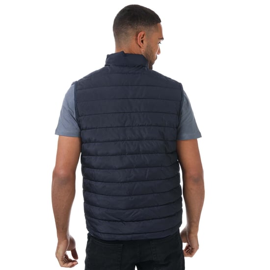Men's Jack Jones Wing Body Warmer Gilet in Navy - Image 2