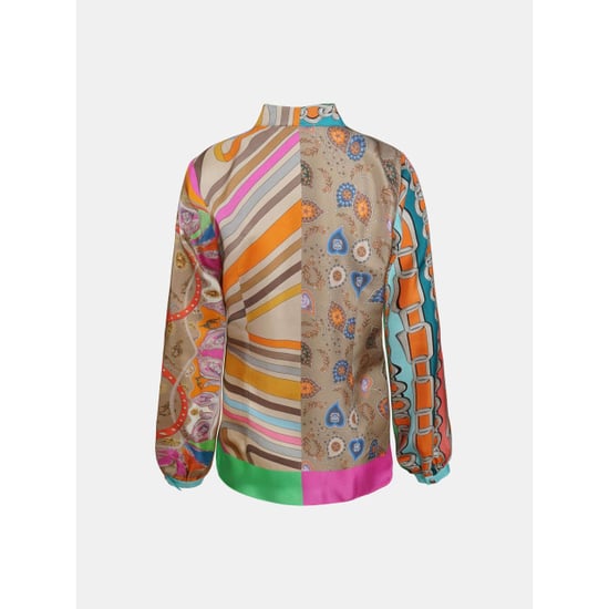 Mucho Gusto ® blouse st. tropez oranje fuchsia riem - Image 3