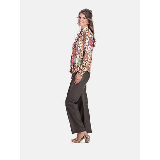 Mucho Gusto Blouse vinci met panterprint en kunstzinnige gedrukte tasjes - Image 5