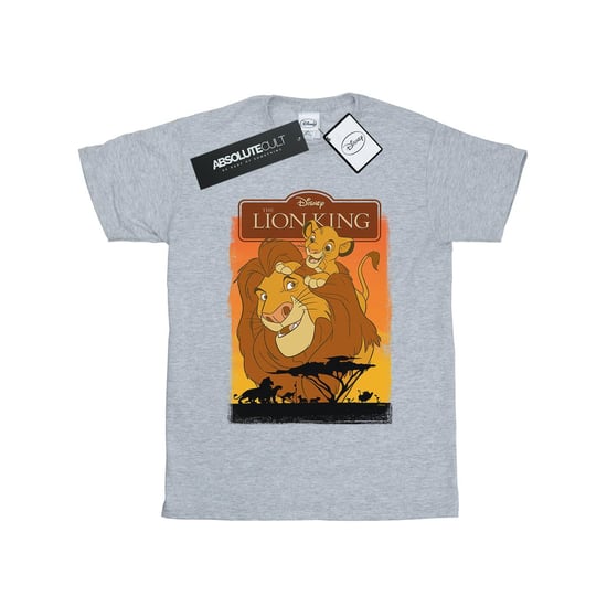 Disney Mens The Lion King Simba And Mufasa T-Shirt (Sports Grey) - Image 1
