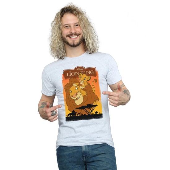 Disney Mens The Lion King Simba And Mufasa T-Shirt (Sports Grey) - Image 2