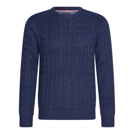 Cappuccino Italia Cable pullover navy - Image 1