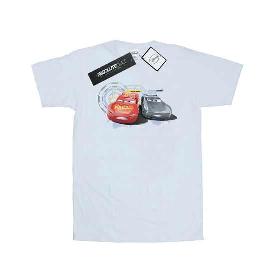 Disney Mens Cars Lightning Vs Storm T-Shirt (White) - Image 1