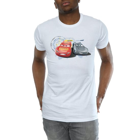 Disney Mens Cars Lightning Vs Storm T-Shirt (White) - Image 3