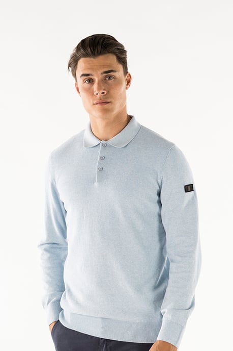 PRESLY & SUN Brad long sleeve knitted polo - Image 2