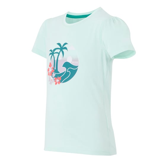 Regatta Barn/ungdomar Bosley VIII Palm Tree T-Shirt (Icy Morn) - Image 3