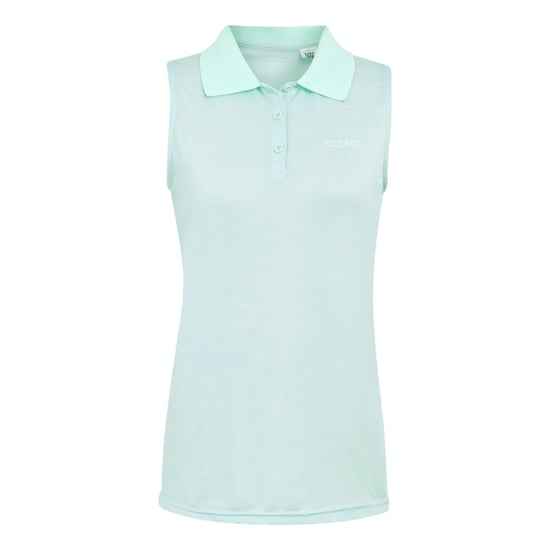 Regatta Womens/Ladies Tima II Sleeveless Polo Shirt (Icy Morn) - Image 1