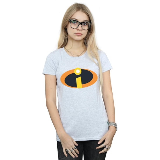 Disney Womens/Ladies The Incredibles Costume Logo Cotton T-Shirt (Sports Grey) - Image 2
