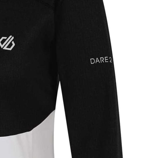 Dare 2B Womens/Ladies Convey II Hooded Core Stretch Midlayer (White/Black) - Image 4