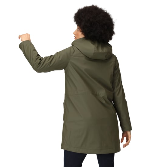 Regatta Womens/Ladies Fantine Baffled Padded Jacket (Dark Khaki) - Image 5