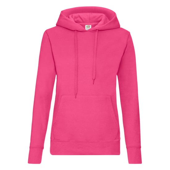 Fruit of the Loom Womens/Ladies Classic Hoodie (Fuchsia) - Image 1