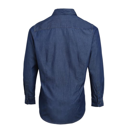 Premier Heren denim jean stijl gestikt overhemd - Image 2