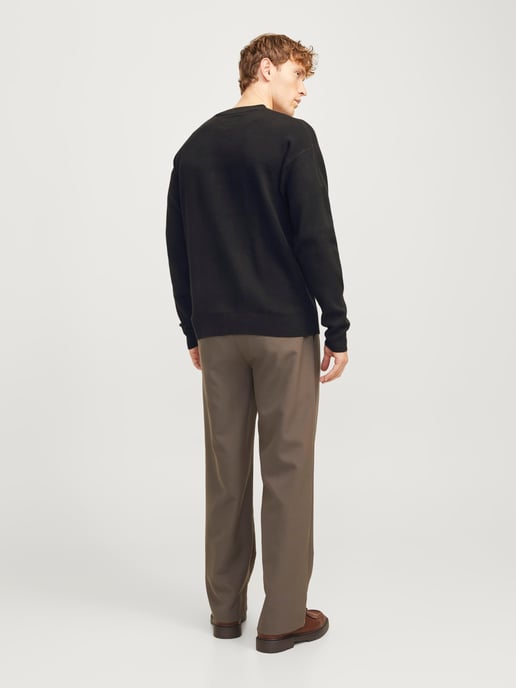 Jack & Jones Tröja Bradfort Stickad Rundhals Svart - Image 3