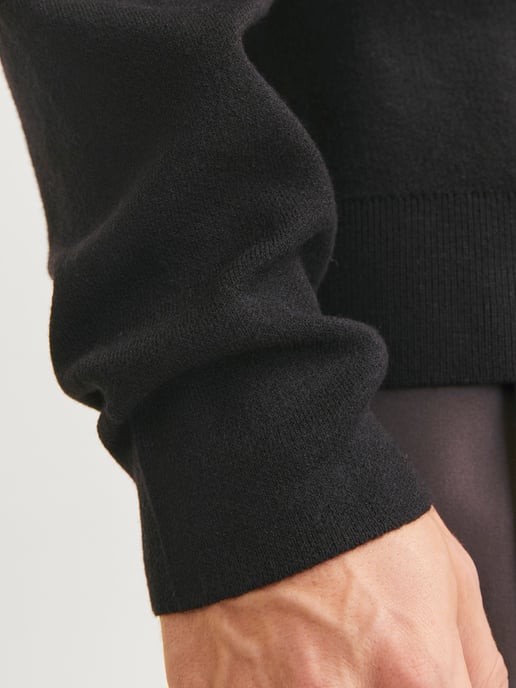Jack & Jones Tröja Bradfort Stickad Rundhals Svart - Image 5