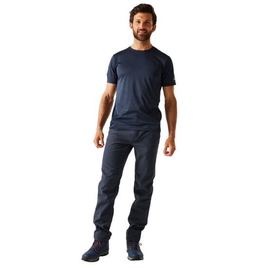 Regatta Great Outdoors Mens Fenton Lightweight Softshell Trousers (Navy) - Image 4