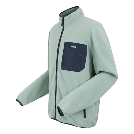 Regatta Mens Frankie Fleecejacka med full dragkedja (Glacier/Navy) - Image 3