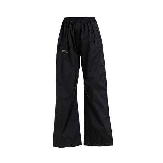 Regatta Great Outdoors Kids Boys Adventure Tech Pack It Vattentäta överdragsbyxor (Svart) - Image 1