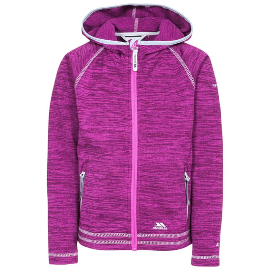 Trespass Childrens girls goodness full zip hooded fleece jacket - Image 1