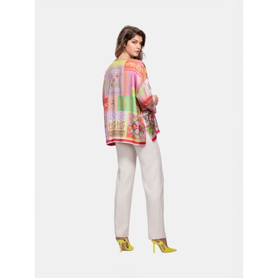 Mucho Gusto Zijden blouse seta baroque oceaan print - Image 2