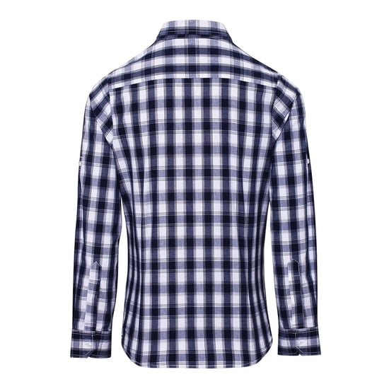 Premier Dames mulligan geruit katoenen shirt met lange mouwen - Image 2