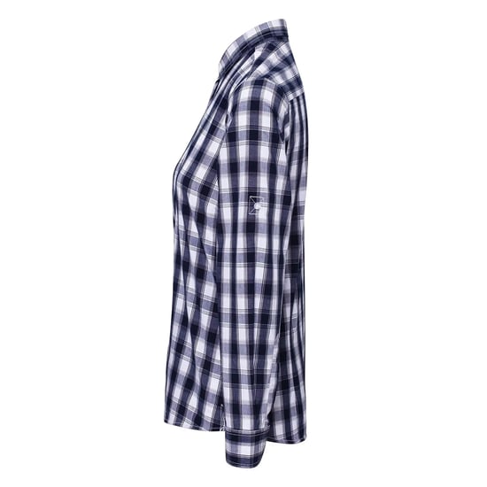 Premier Dames mulligan geruit katoenen shirt met lange mouwen - Image 3
