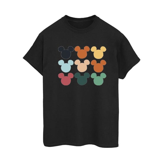 Li-cense Disney dames mickey mouse hoofden vierkant katoenen vriendje t-shirt - Image 1