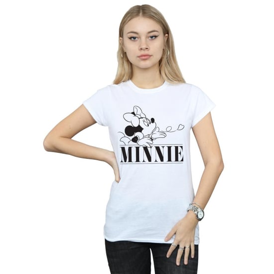 Disney Womens/Ladies Minnie Mouse Kiss Cotton T-Shirt (White) - Image 3