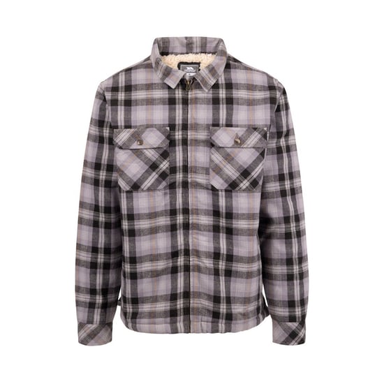 Trespass Mens Danehill Sherpa Lined Shirt (Storm Grey) - Image 1