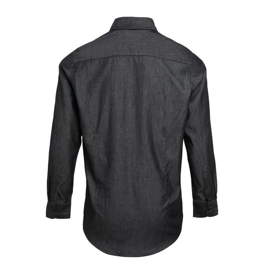 Premier Heren denim jean stijl gestikt overhemd - Image 2
