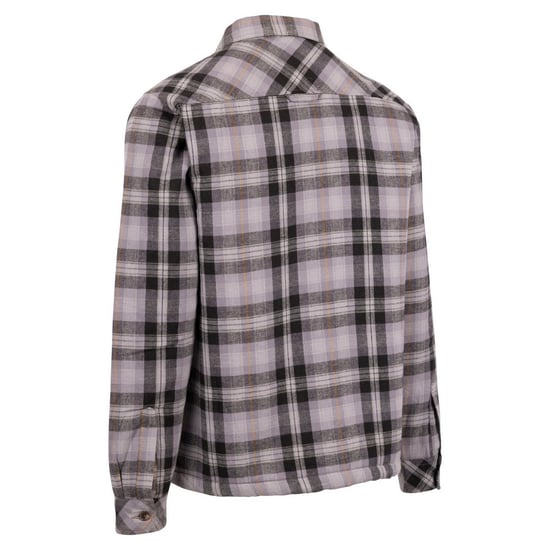 Trespass Mens Danehill Sherpa Lined Shirt (Storm Grey) - Image 2