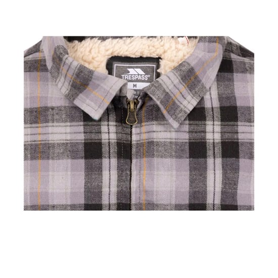 Trespass Mens Danehill Sherpa Lined Shirt (Storm Grey) - Image 3