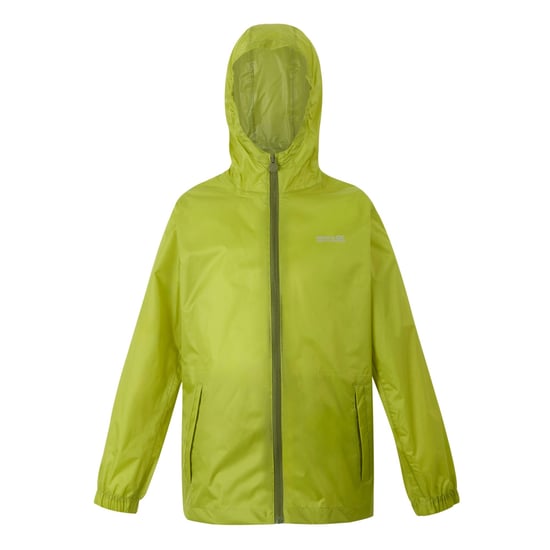 Regatta Great Outdoors Childrens/Kids Pack It Jacket III Waterproof Packaway Black (Grenoble Green) - Image 1