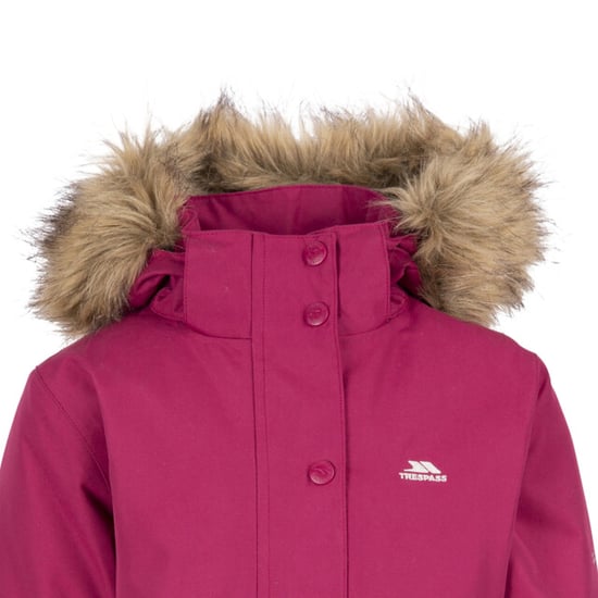 Trespass Girls Astound TP50 Vattentät jacka (Berry) - Image 3