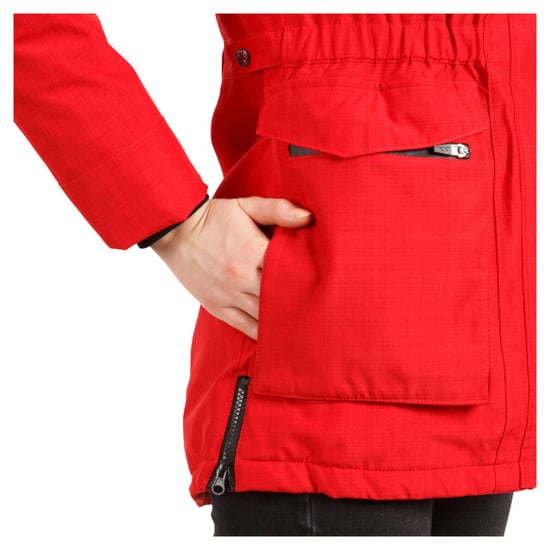 Trespass Womens/Ladies Caption Waterproof Parka (Red) - Image 3