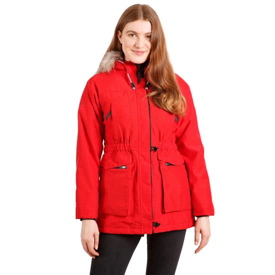 Trespass Womens/Ladies Caption Waterproof Parka (Red) - Image 4