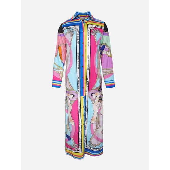 Mucho Gusto Jurk francis bay roze blauw met kettingen - Image 4