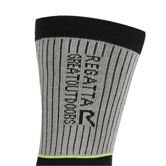 Regatta Mens Samaris 2 Season Socks (Pack of 2) (Dark Steel/Electric Lime) - Image 2