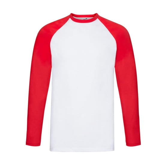 Fruit of the Loom Heren baseball t-shirt met lange mouwen - Image 1