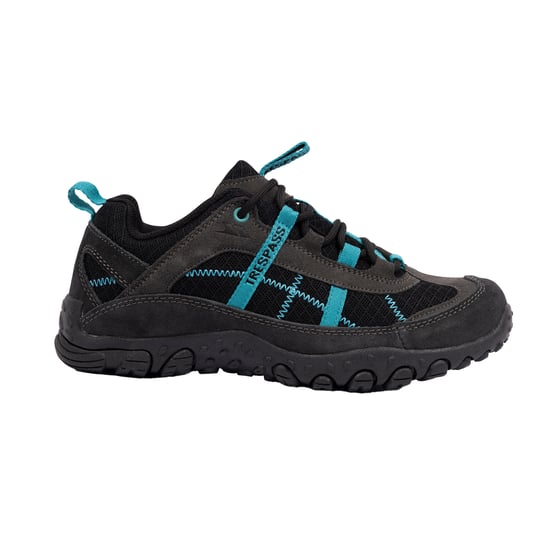Trespass Womens/Ladies Fell Lightweight Walking Shoes (Charcoal/Teal) - Image 1