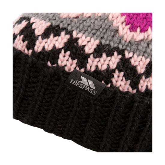 Trespass Barn Twiglet Chunky Stickad Fleece Fodrad Mössa (Lila Orkidé) - Image 2