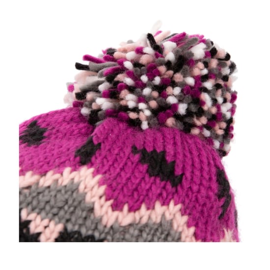 Trespass Barn Twiglet Chunky Stickad Fleece Fodrad Mössa (Lila Orkidé) - Image 3