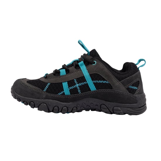 Trespass Womens/Ladies Fell Lightweight Walking Shoes (Charcoal/Teal) - Image 3