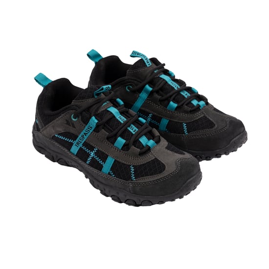Trespass Womens/Ladies Fell Lightweight Walking Shoes (Charcoal/Teal) - Image 6