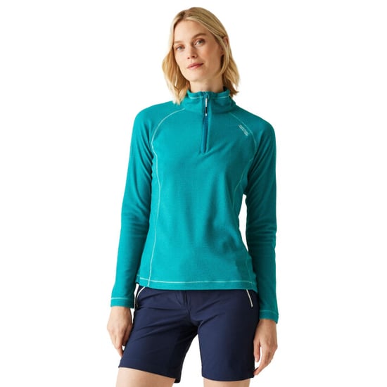 Regatta Great Outdoors Montes Half Zip Fleece Top för damer/kvinnor (Exotisk plym/Gulfstream) - Image 4