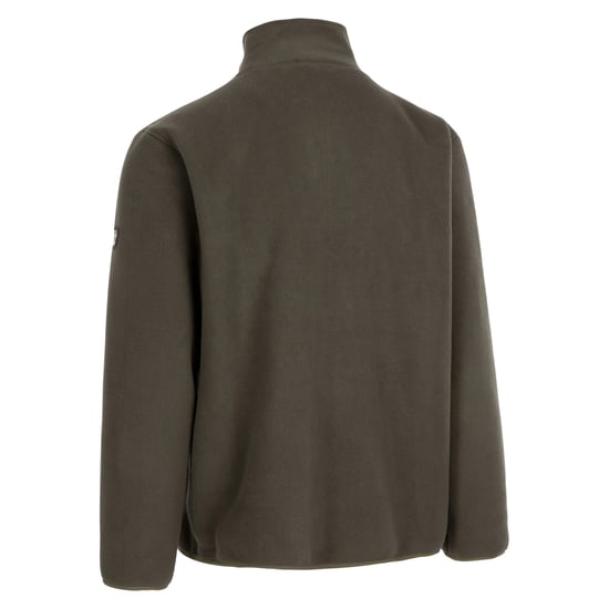 Trespass Mens Corsham Marl Half Zip Fleece Top (Dark Vine) - Image 2