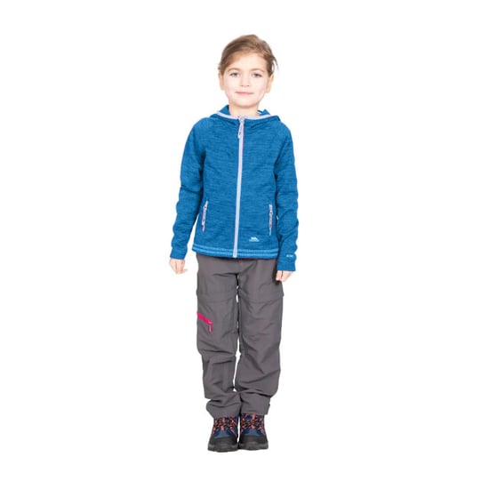 Trespass Childrens Girls Goodness Full Zip Hooded Fleece Jacket (Kosmisch Blauw) - Image 4